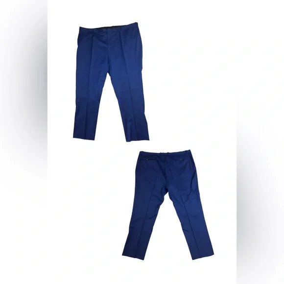 ⭐️SOLD⭐️ Old Money Paisley Lined Slim Fit Blue 100% Wool Suit Indochino 2-Piece - Picture 5 of 16